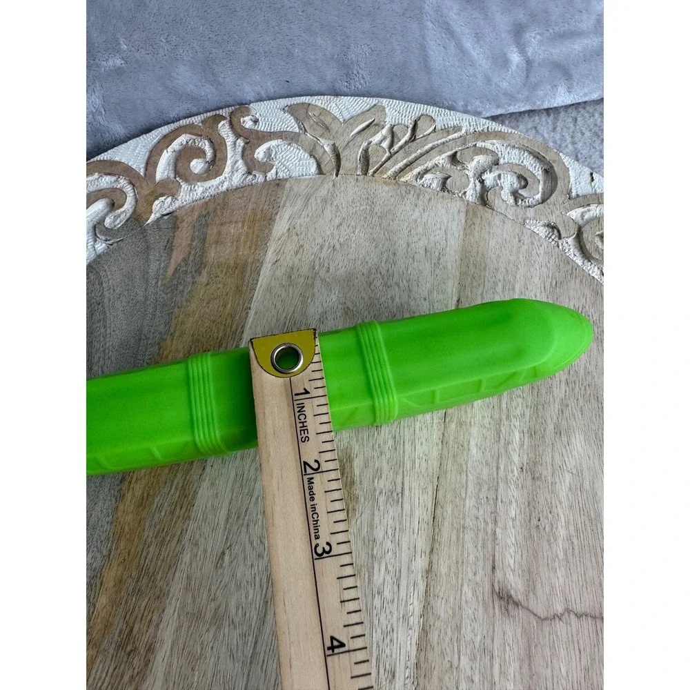 Disney Parks Monorail Green Rubber Squeeze Toy Light‎ Up FAC-024163-21330 Neon